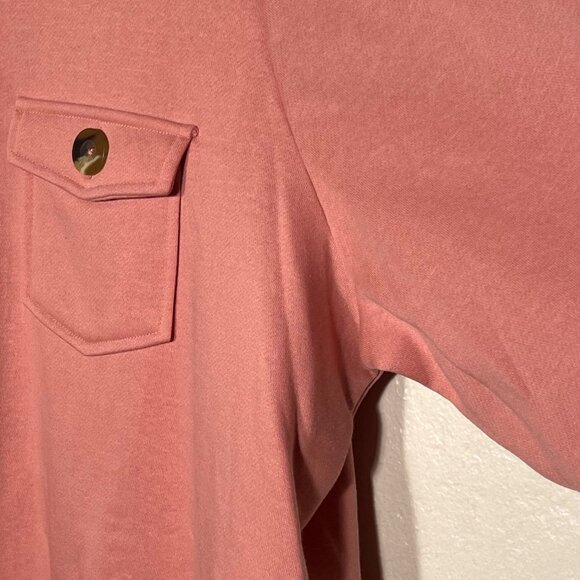 Blair Plus Size 2XL Pink Lightweight Jacket Pockets Long Sleeve Warm Casual Y2K - Picture 7 of 16